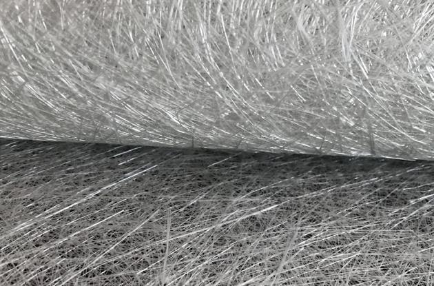 Stiklo pluošto kapotų sruogų kilimėlio tipai